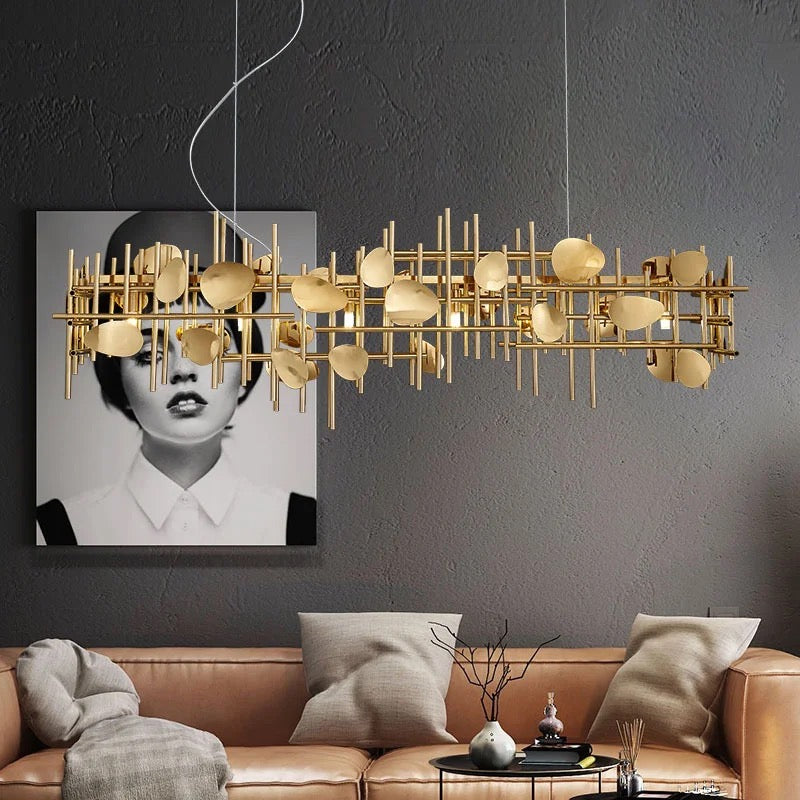 All Gold Chandelier