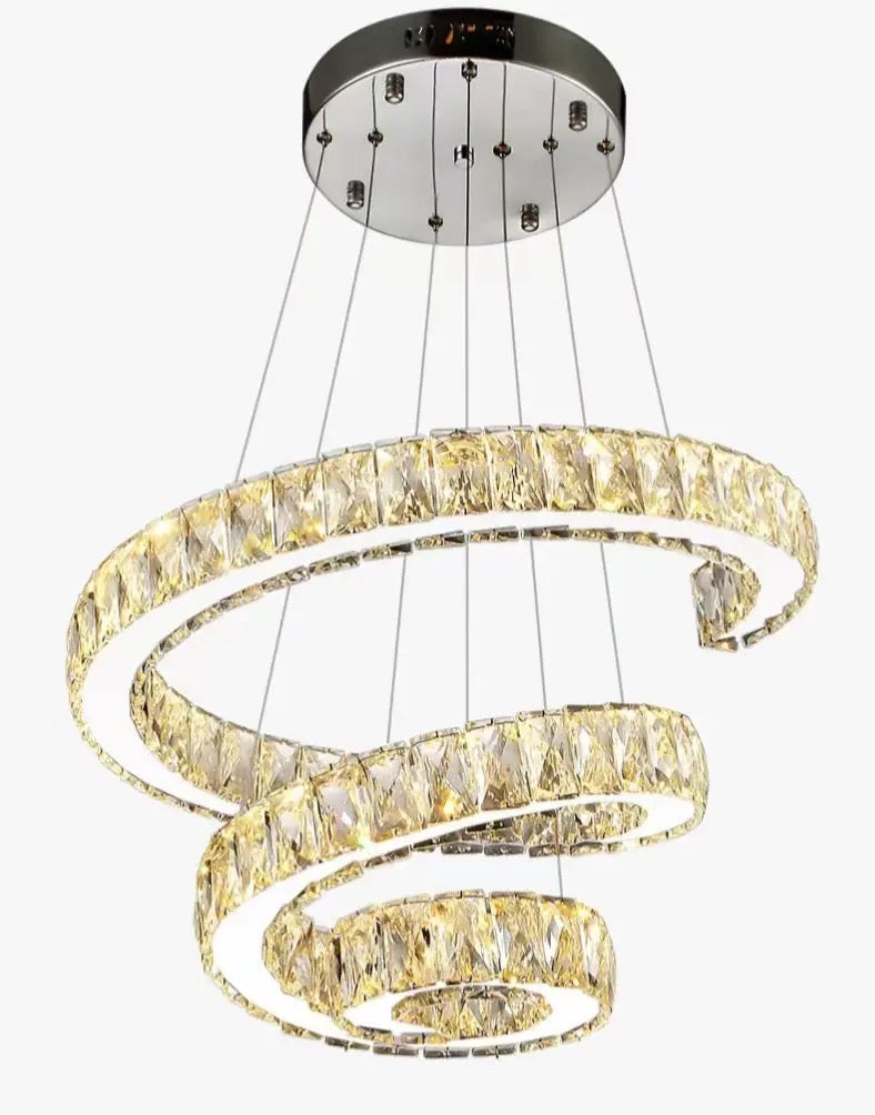 3 Tones crystal chandelier