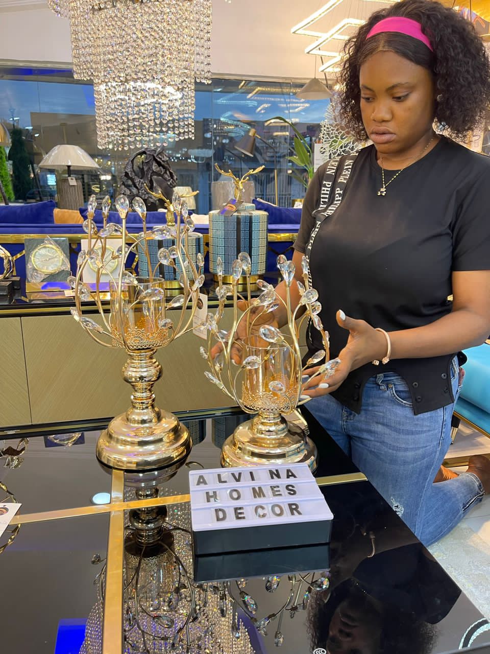 Candle holder table decor