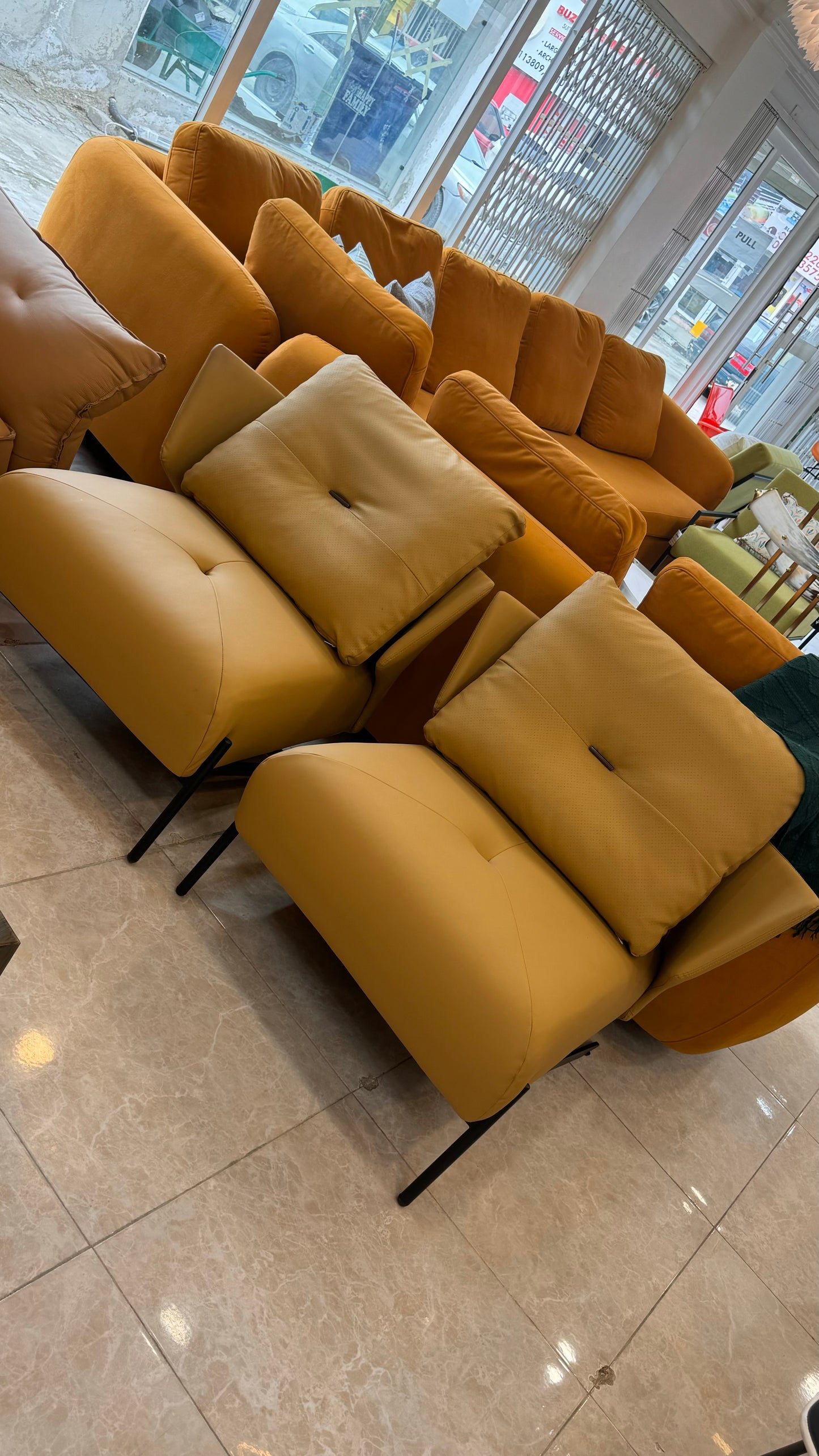 Leather Accent Chairs