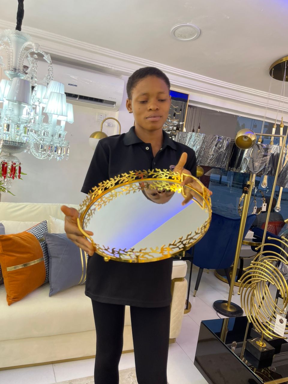 Gold Vanity tray