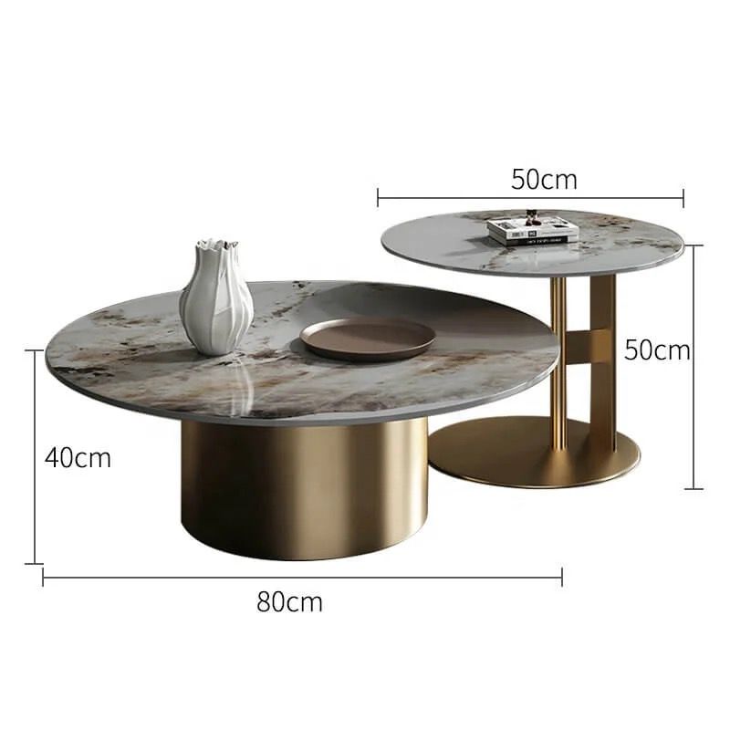 2 in 1 Coffee table Gold
