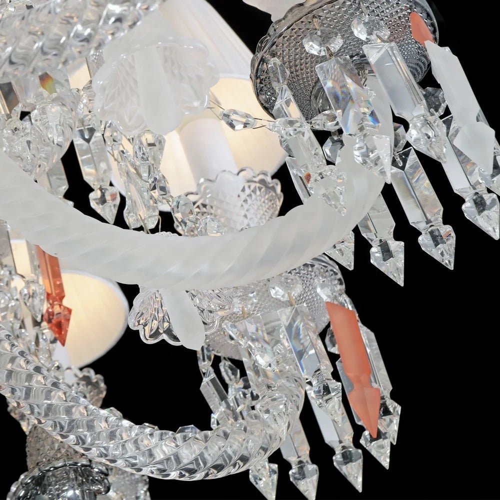 12 Cups Crystal Chandelier