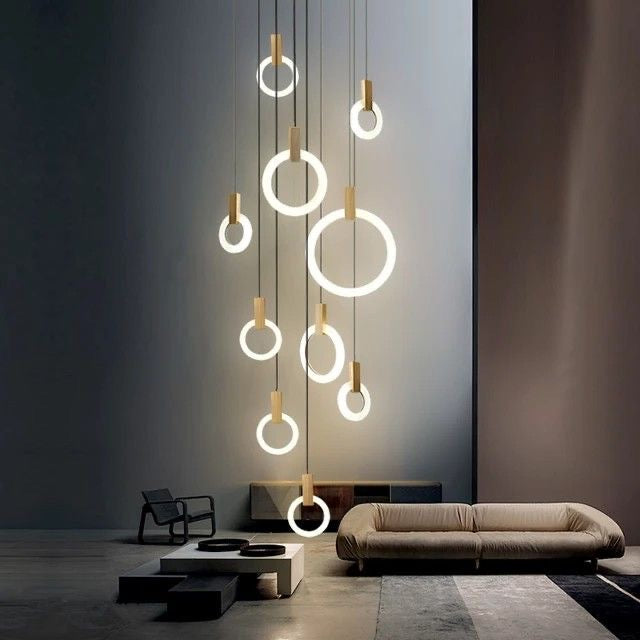 Ten Rings Chandelier