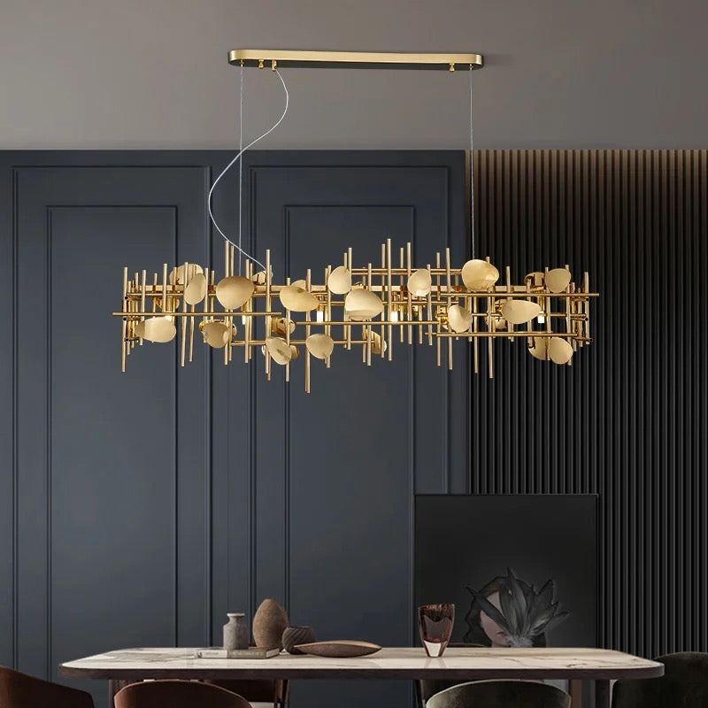 All Gold Chandelier