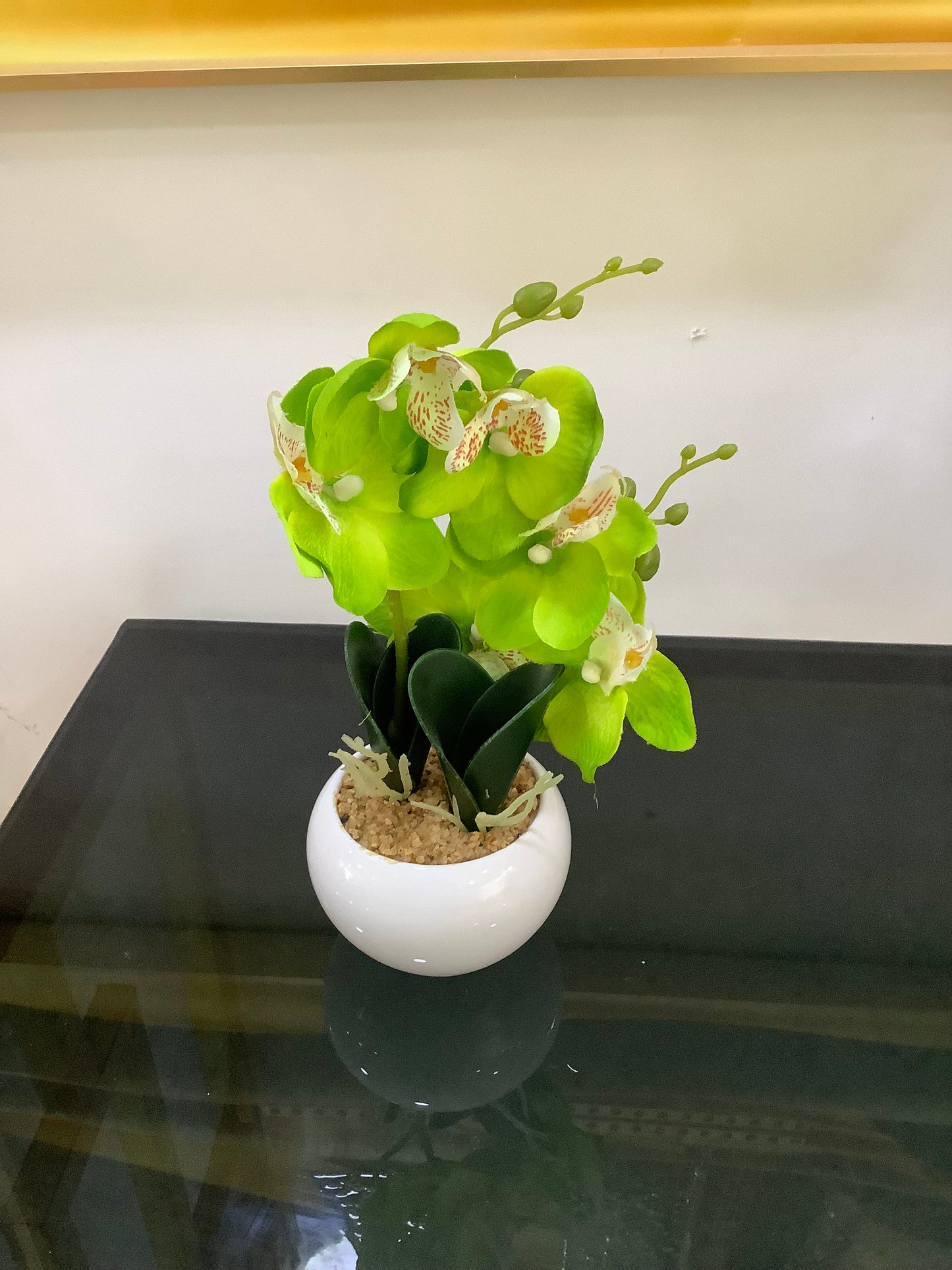 Small ceramic orchid