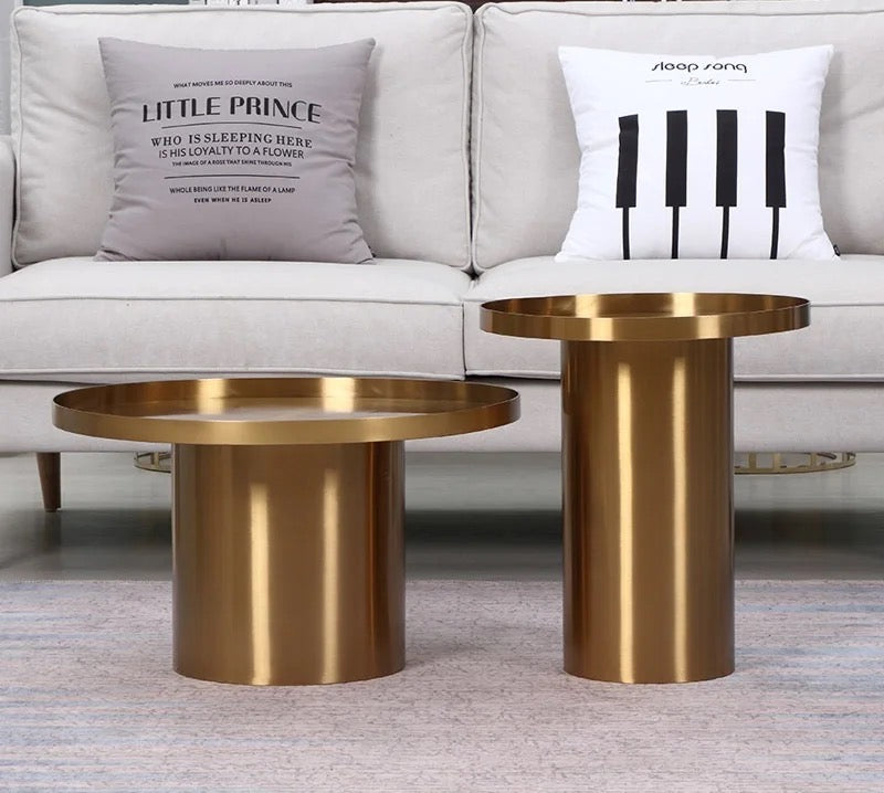 2 in 1 gold coffee table