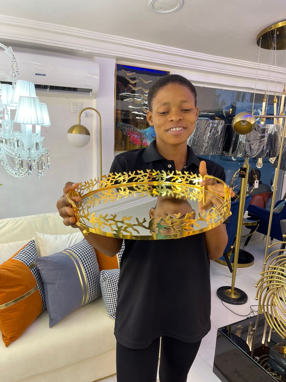 Gold Vanity tray