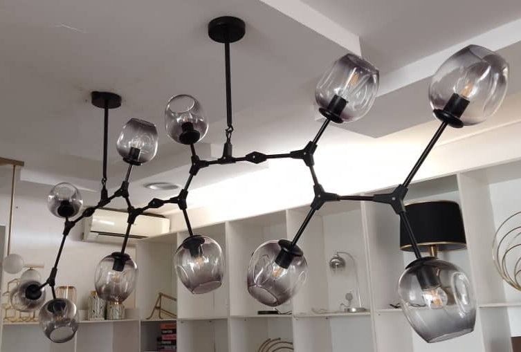 11 Cups BlacK Nordic Chandelier