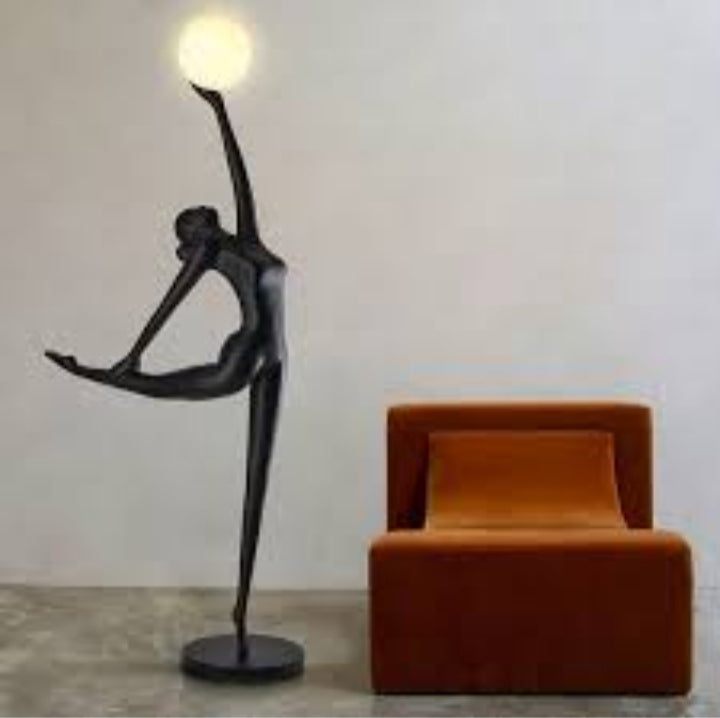 Human ballerina floor lamp