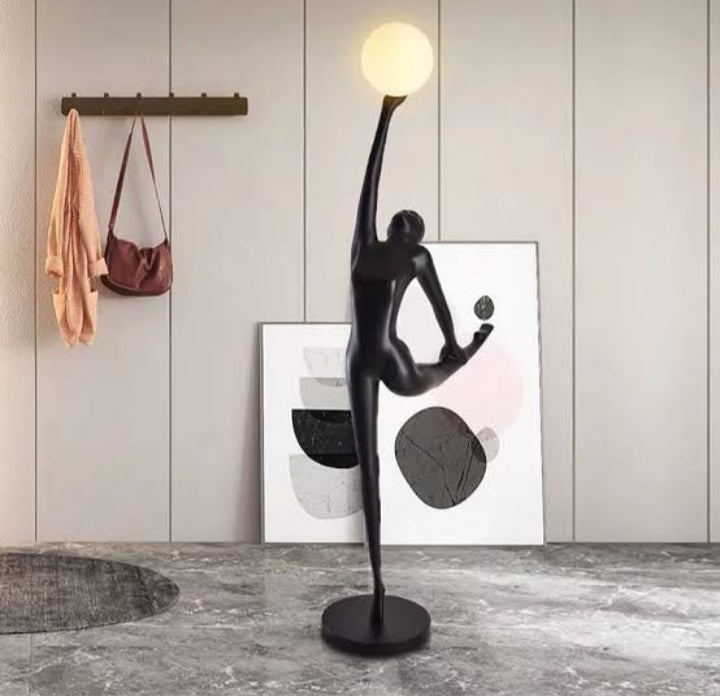 Human ballerina floor lamp