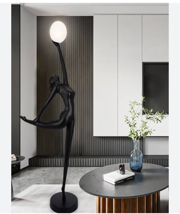 Human ballerina floor lamp