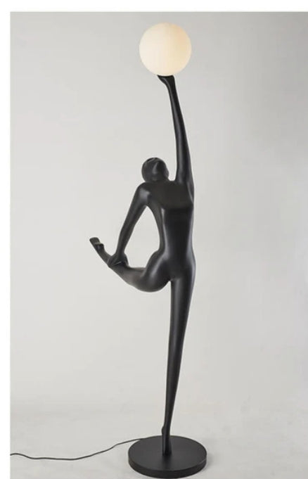 Human ballerina floor lamp