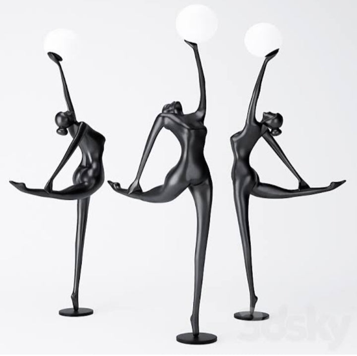 Human ballerina floor lamp
