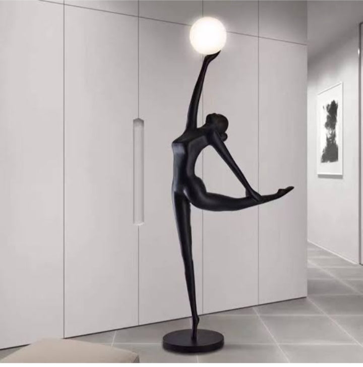 Human ballerina floor lamp
