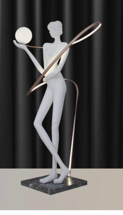 Human floor lamp