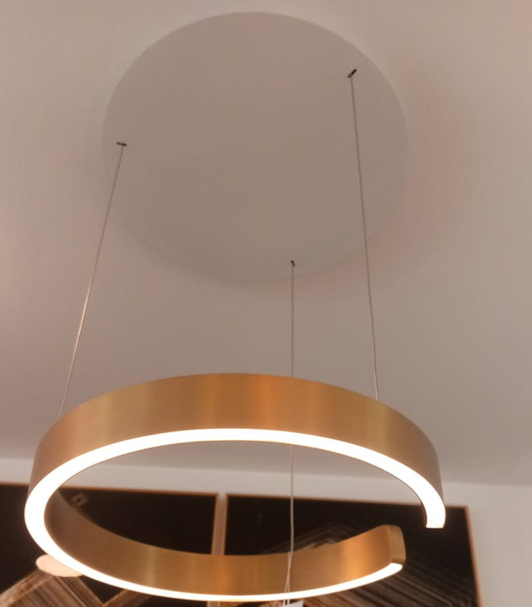 Gold chandelier