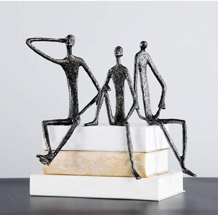 Black metalman decor