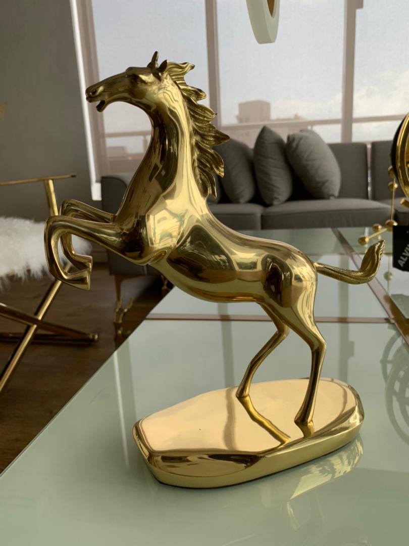Gold horse decor
