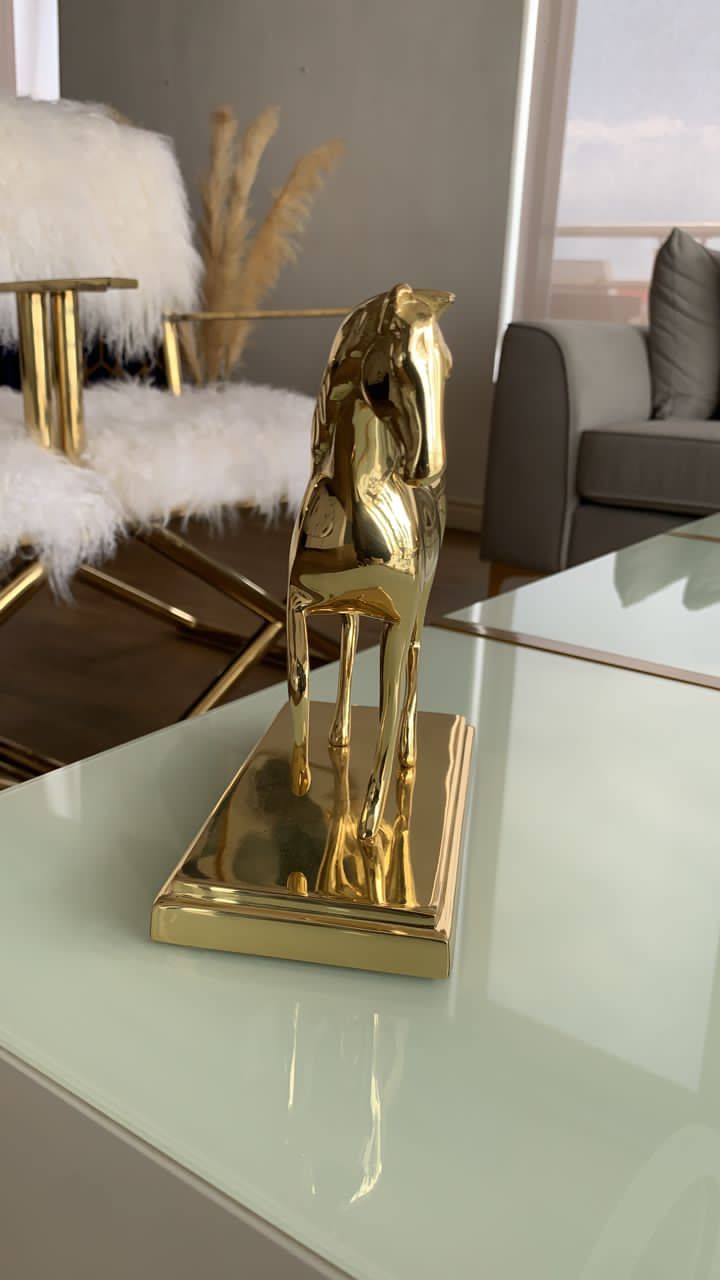 Gold horse decor