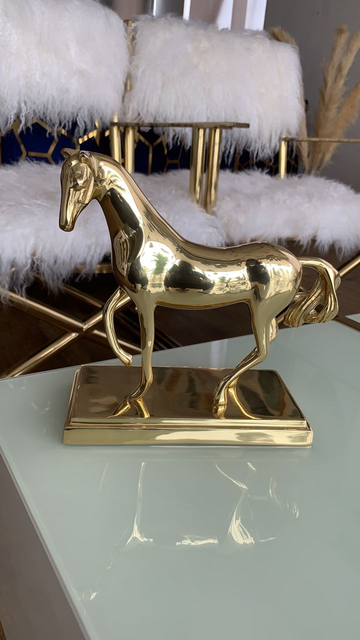 Gold horse decor