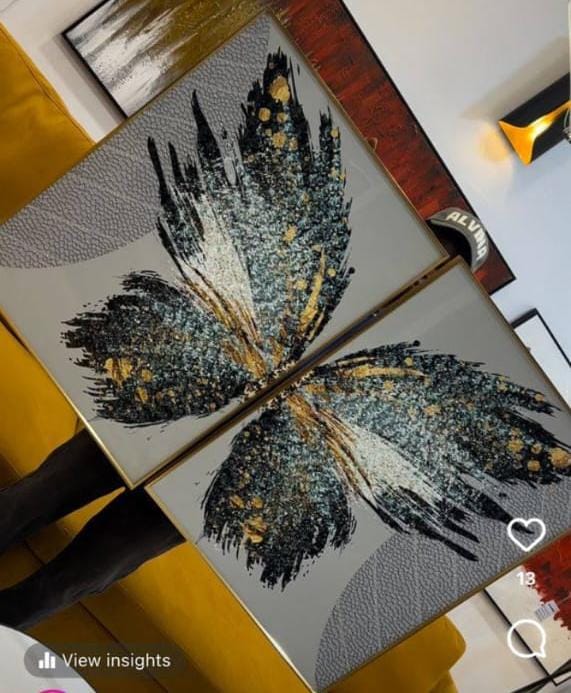 2 in 1 60 by 80cm crystal Frame