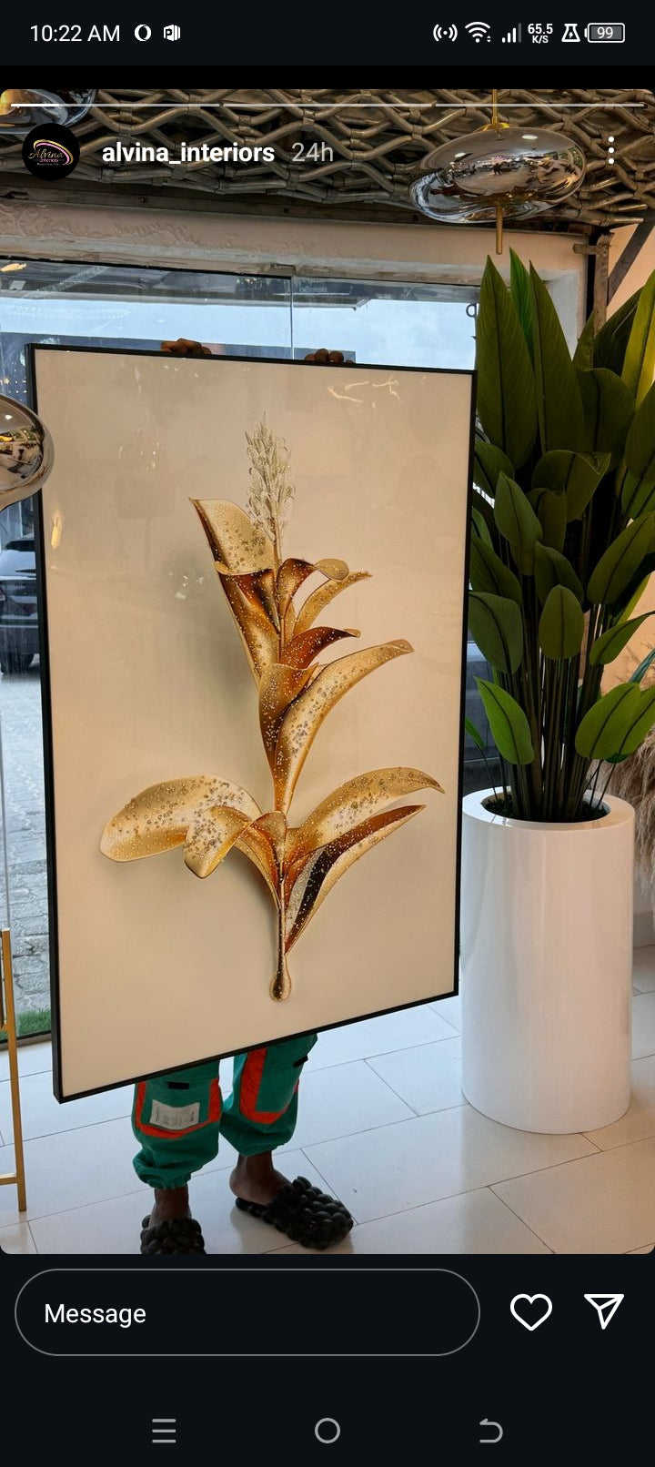 80 by 120cm crystal frame
