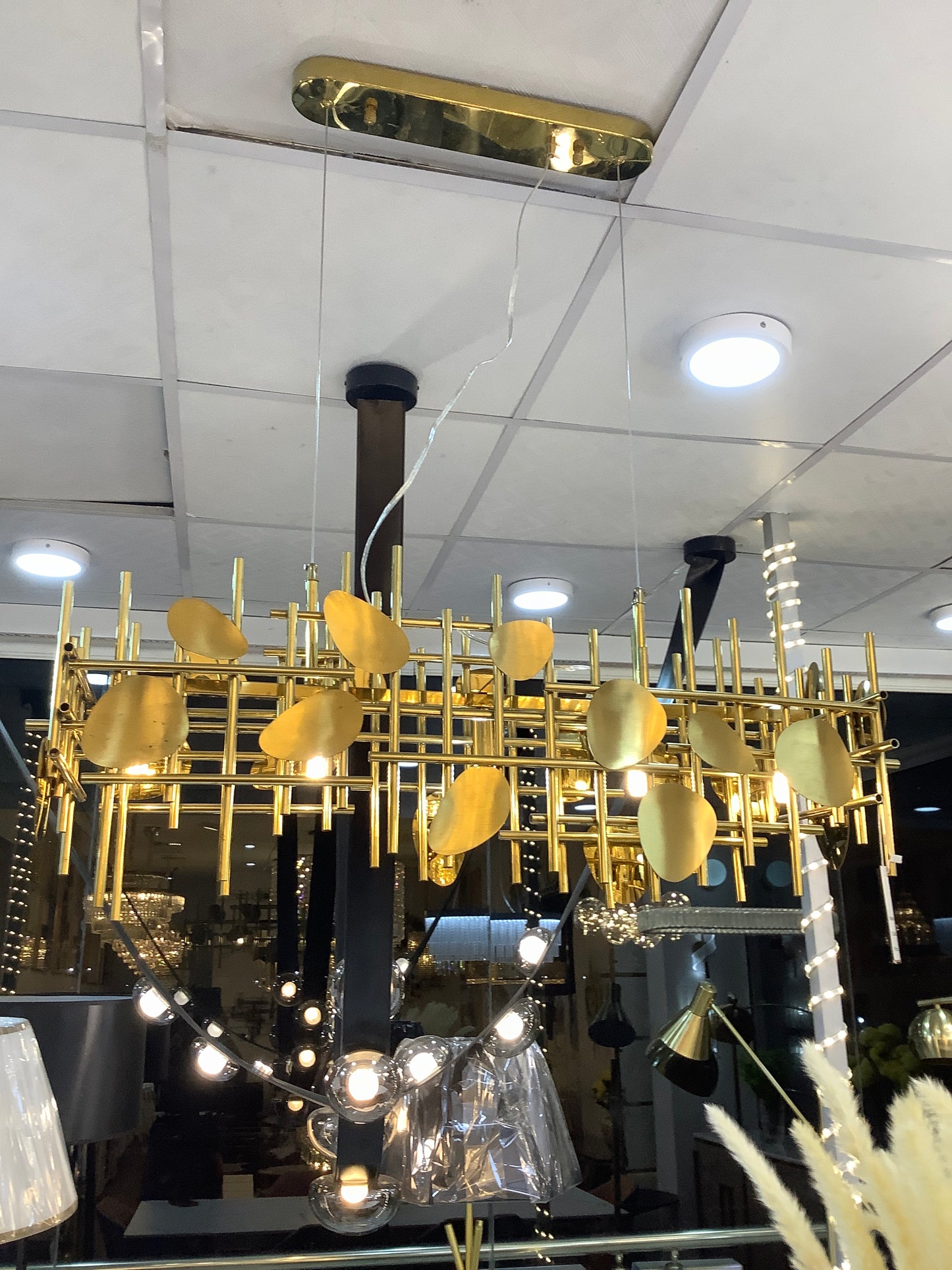 All Gold Chandelier