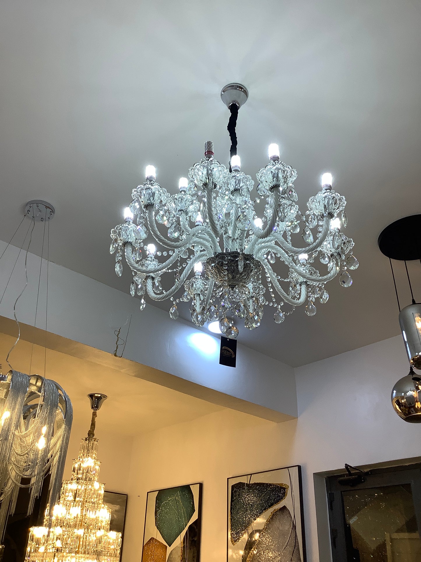 Small cups chandelier