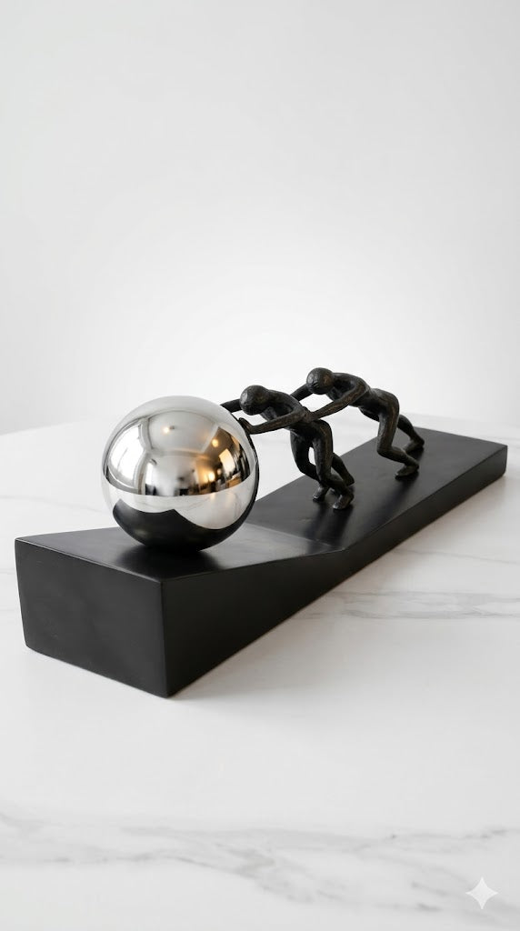 Pushing man luxury decor MP001