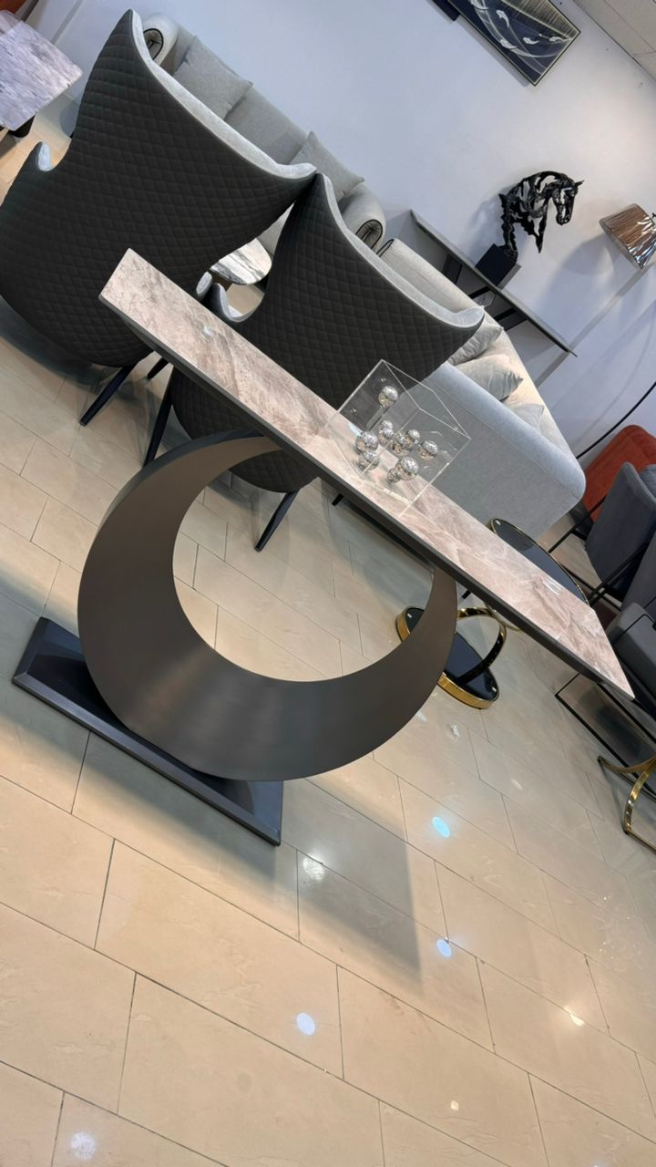 Metallic black Luxury console table