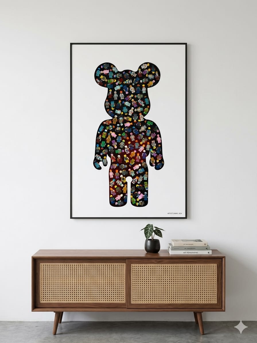 Lego teddy frame