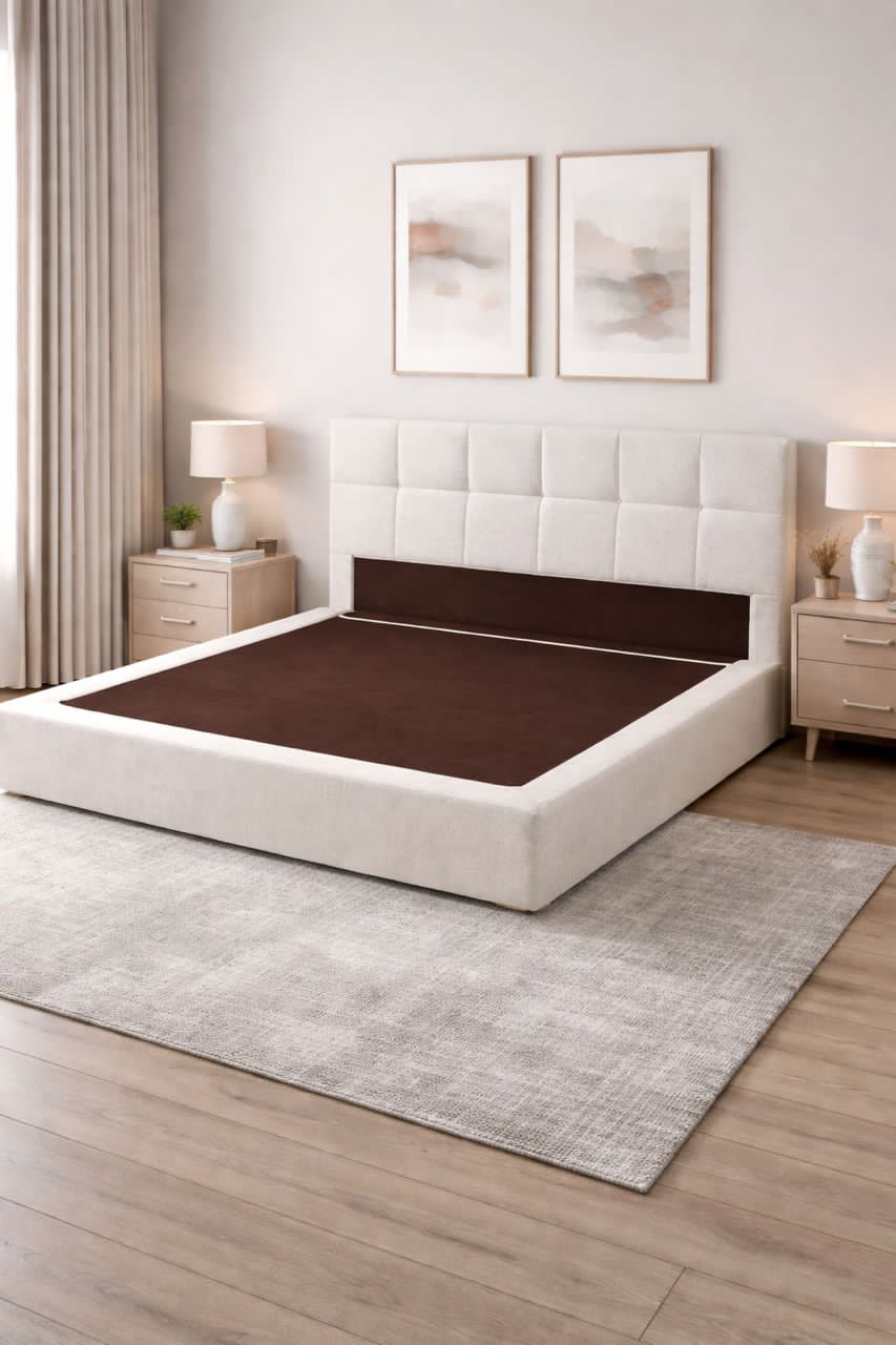 Boneless bedframe and mattress( 6 by 7ft)