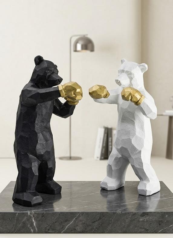Boxing bear decor Z9149