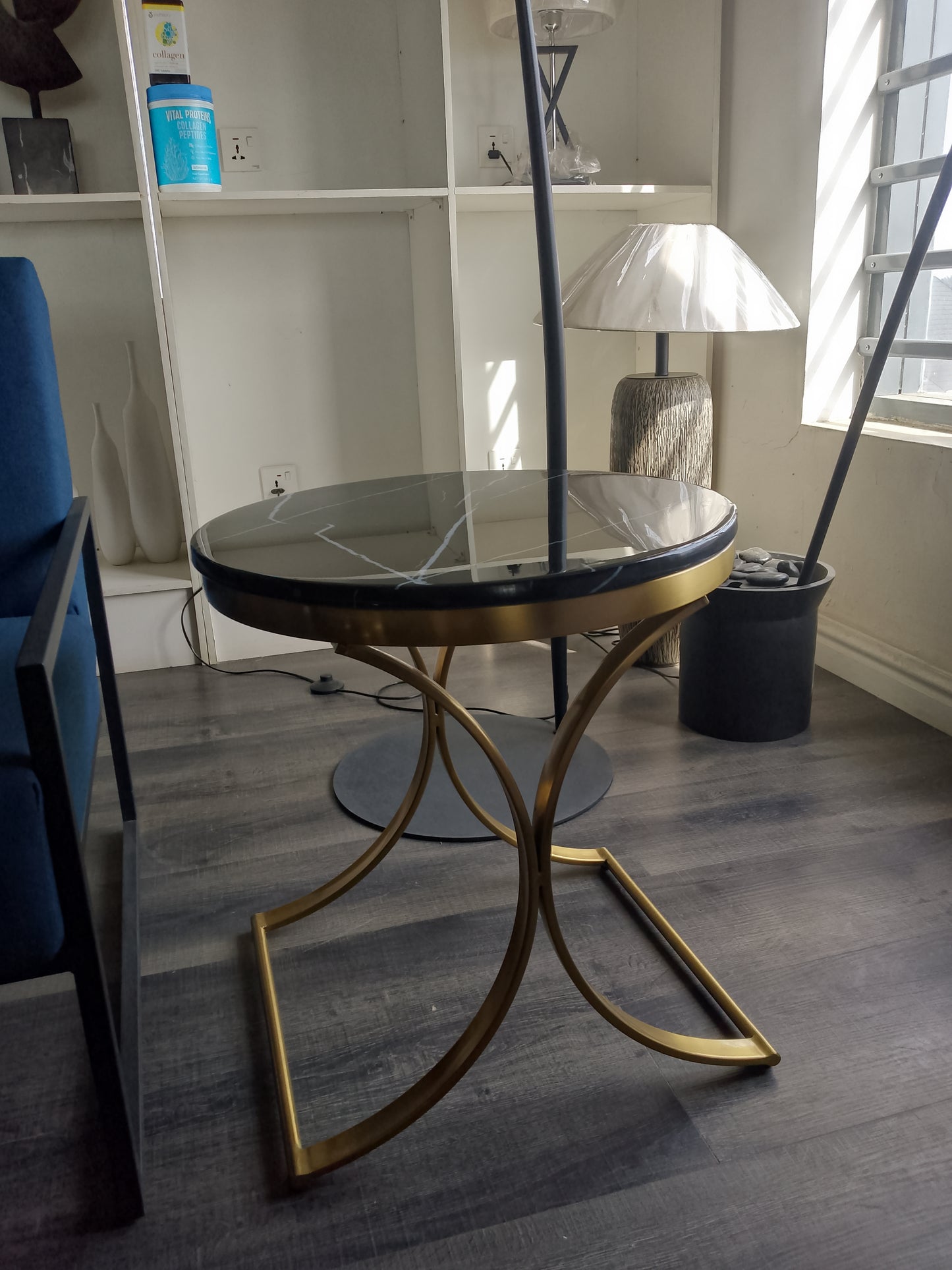 Side stool marble top