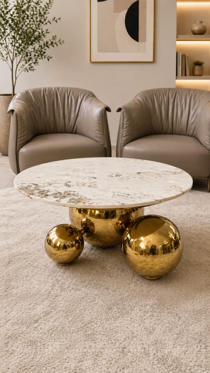 Bubble bottom single coffee table