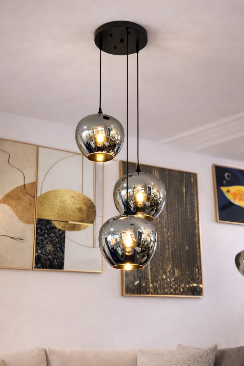 3 cup chandelier ( round base)
