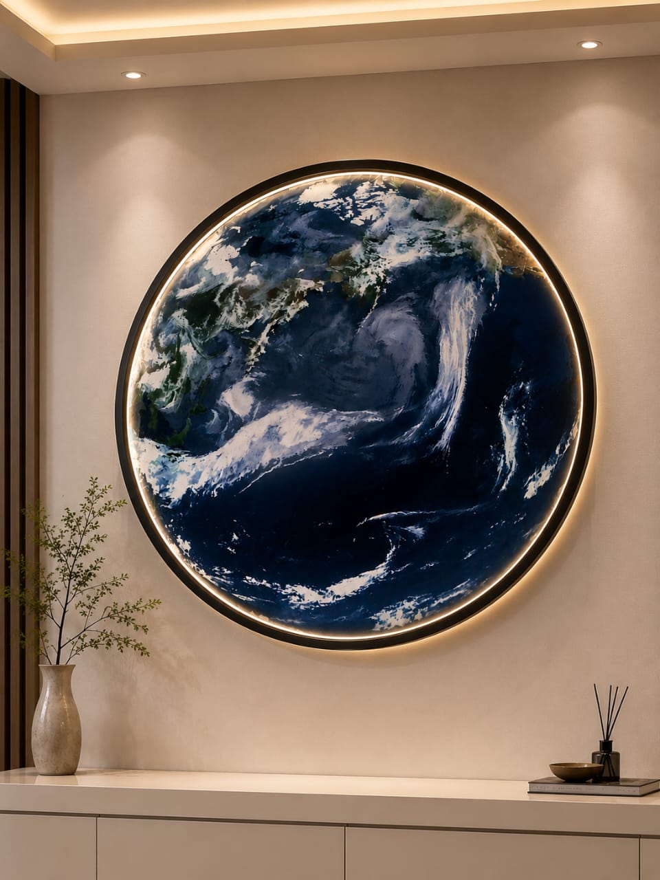 Round LED frame