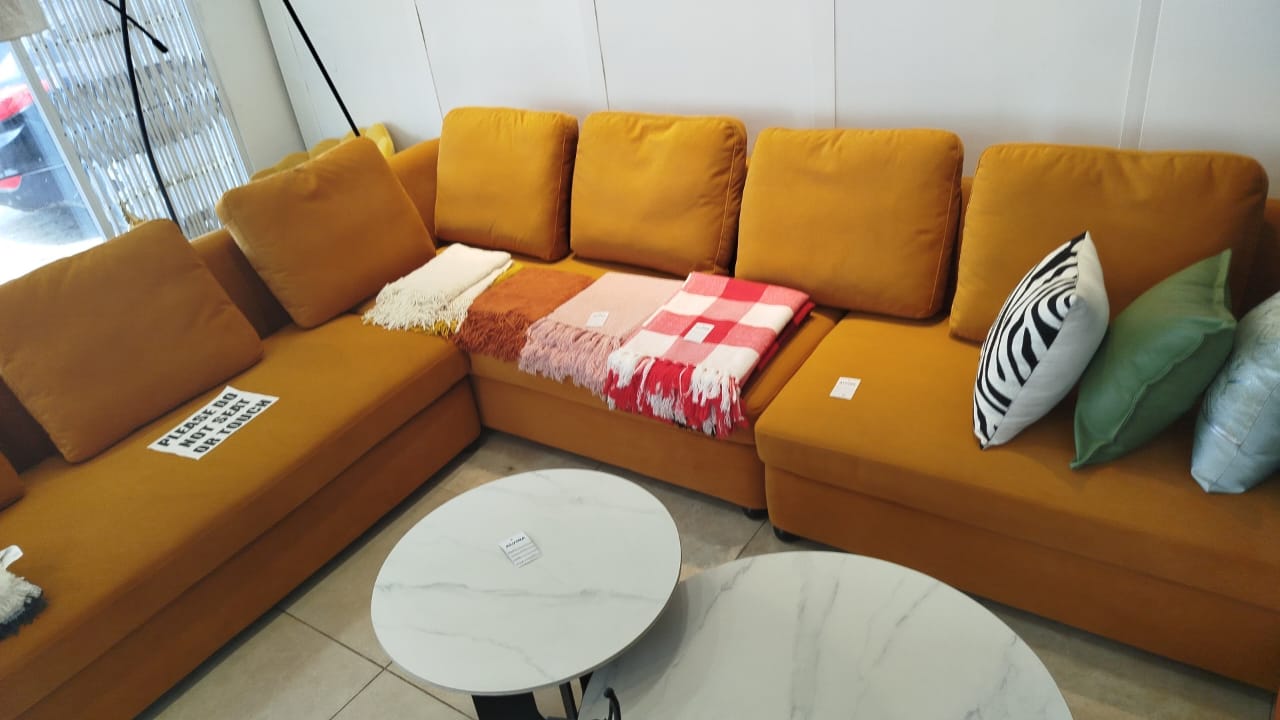 L shaped sofa set