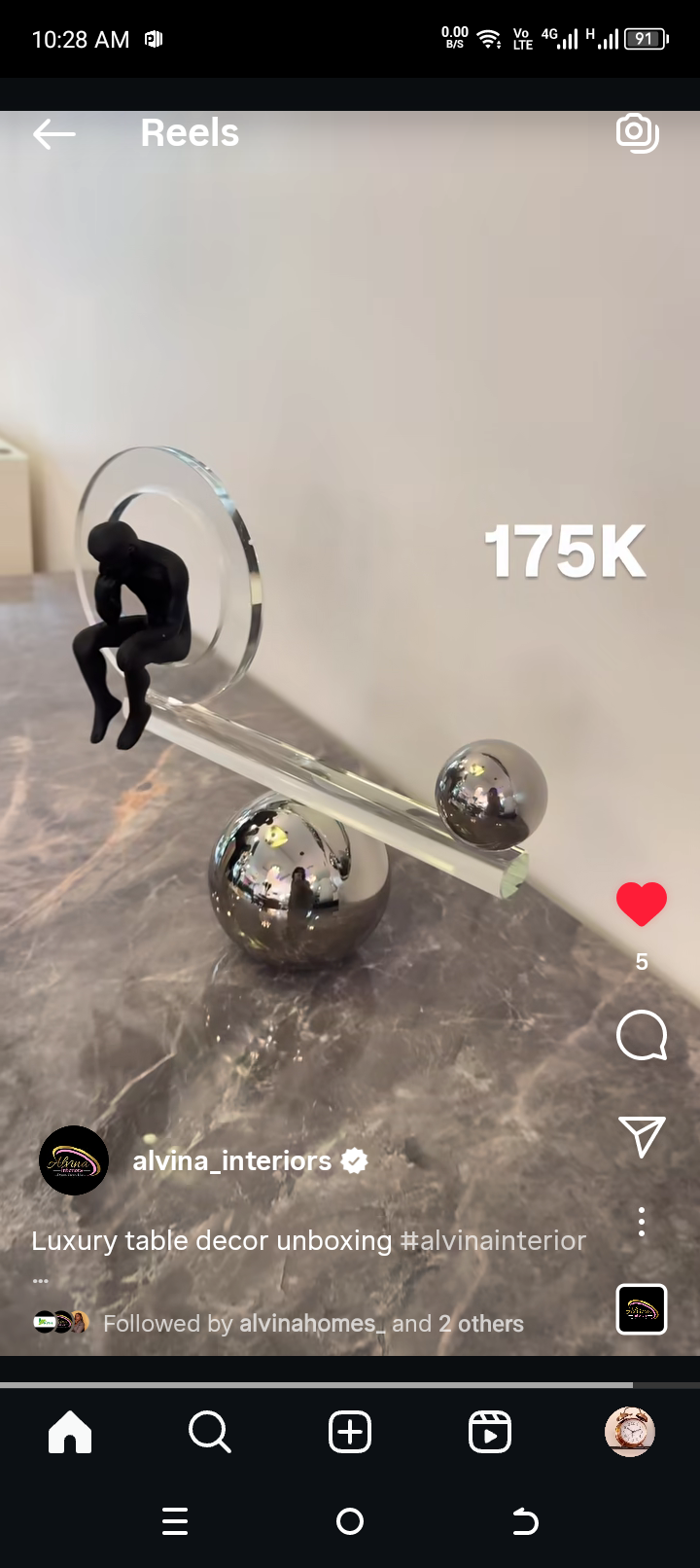 Glass weigh decor