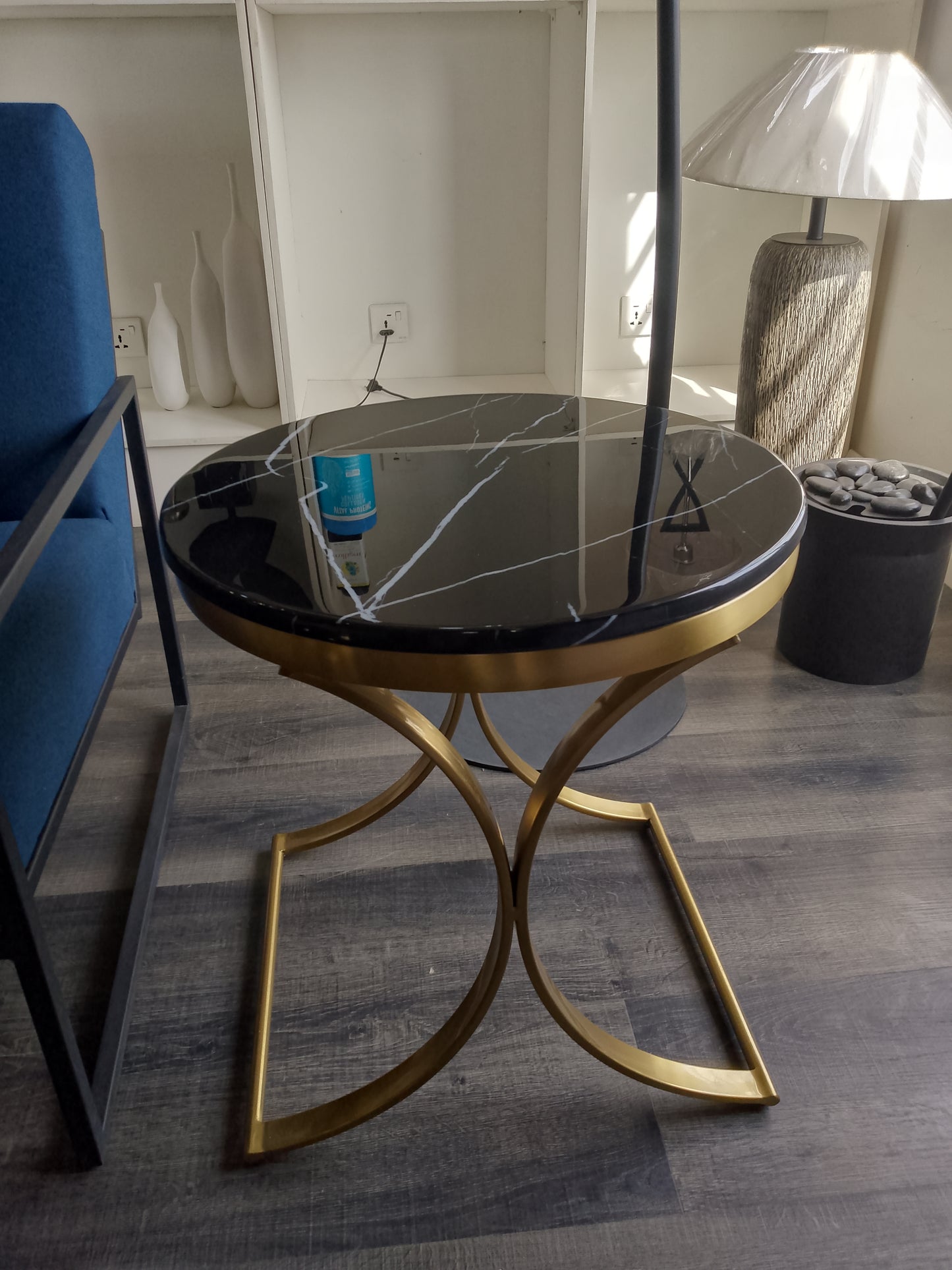 Side stool marble top