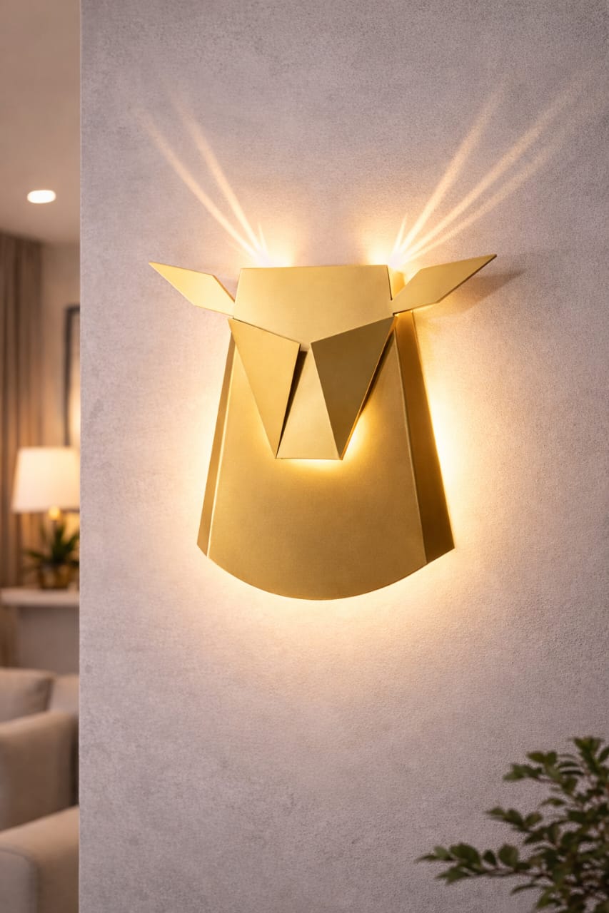 Reindeer wall light