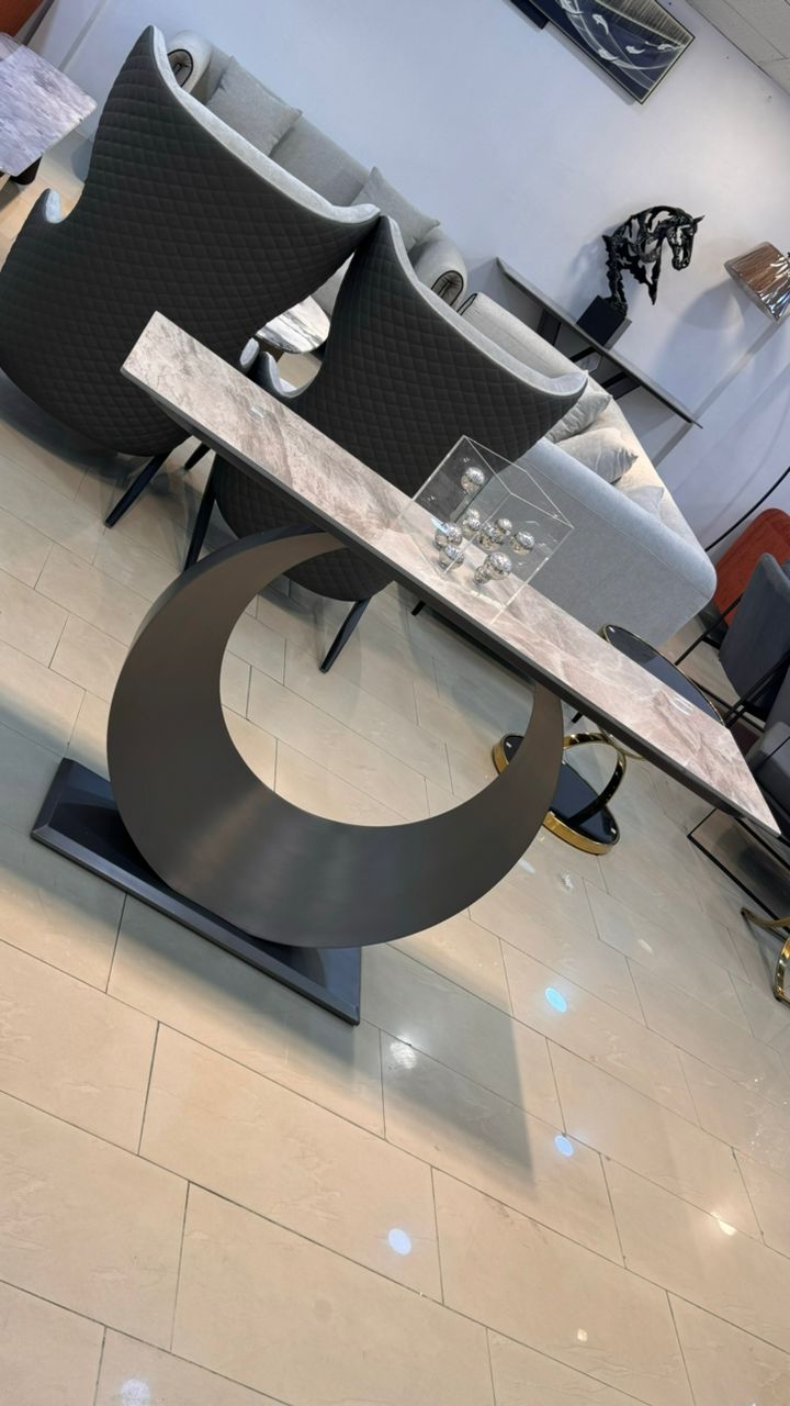Metallic black Luxury console table