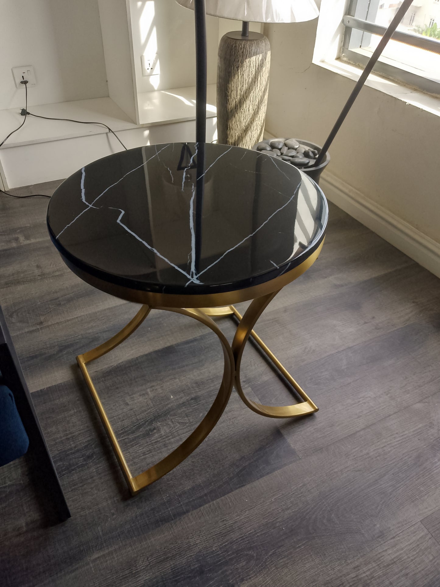 Side stool marble top