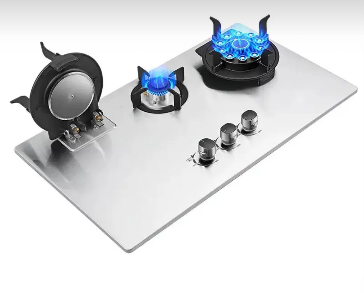 Built-in 3 burner cooker