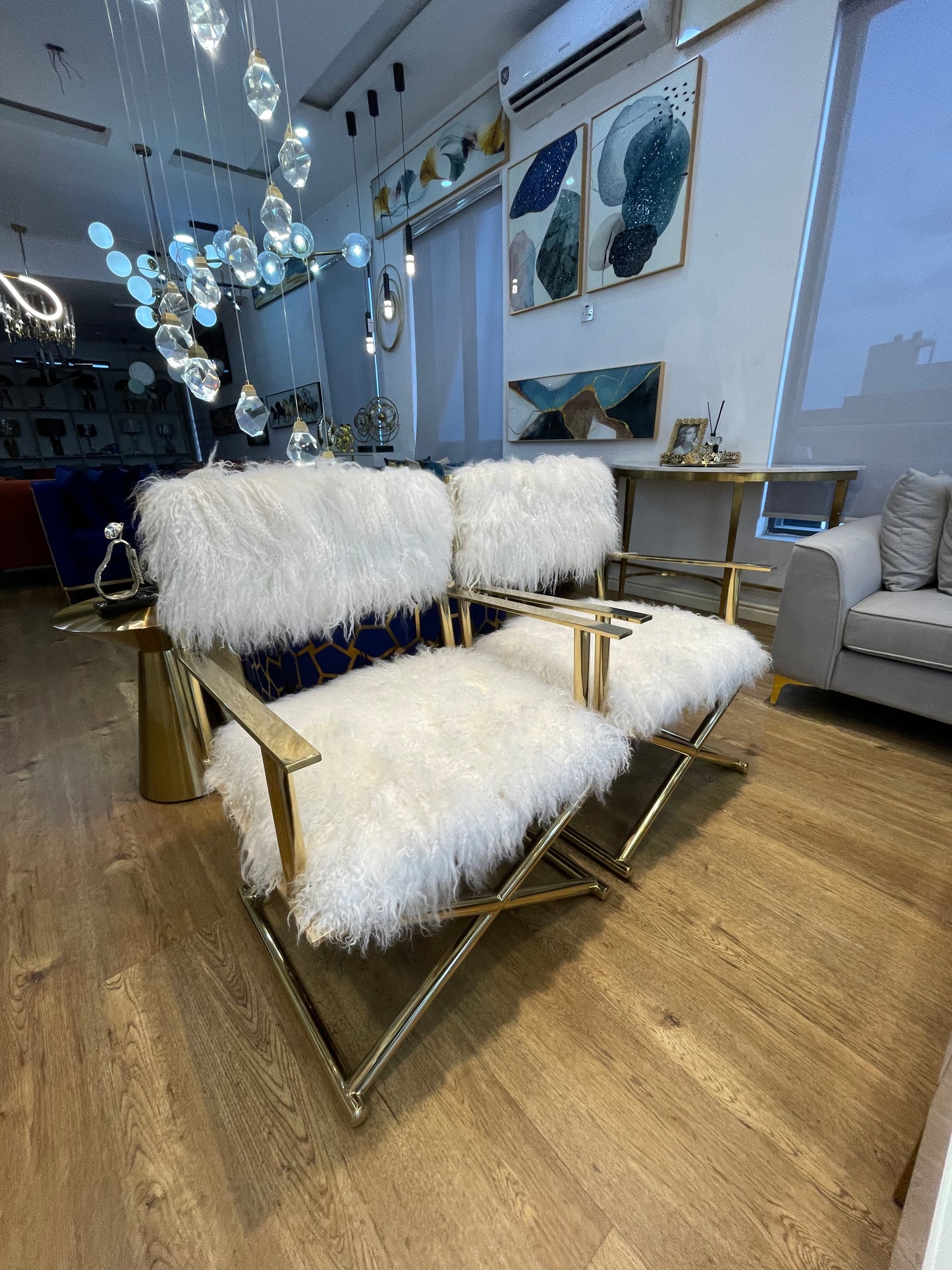 Real Fur Accent Chairs