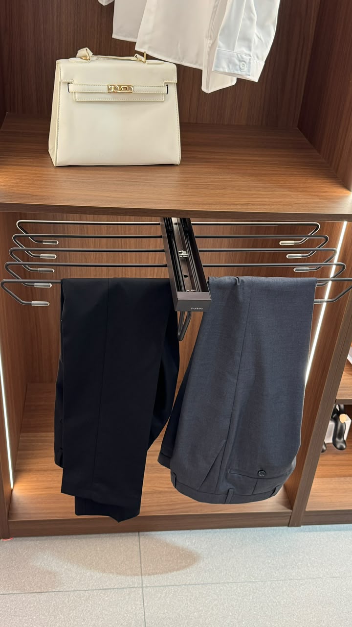 Double trouser rack