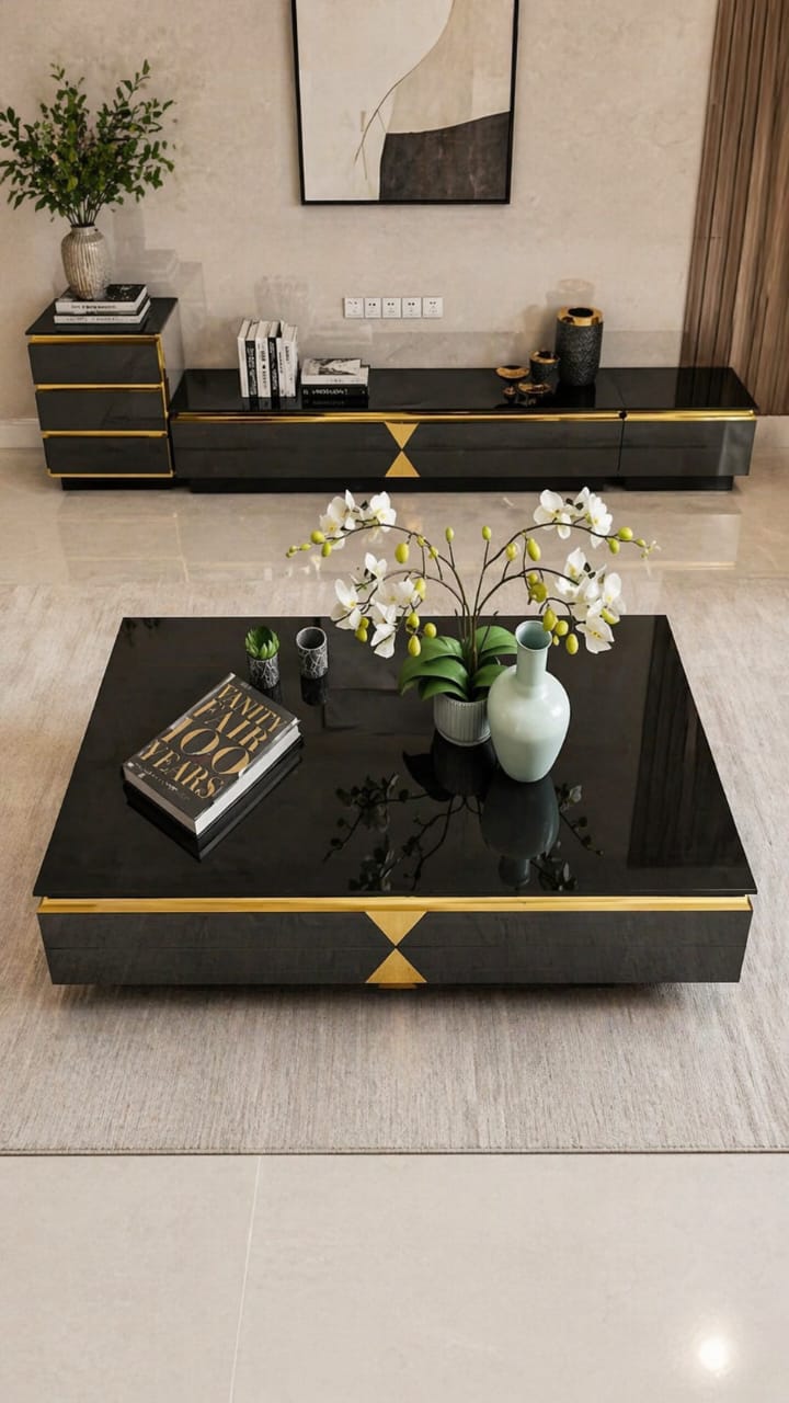 All glass Luxury coffee table