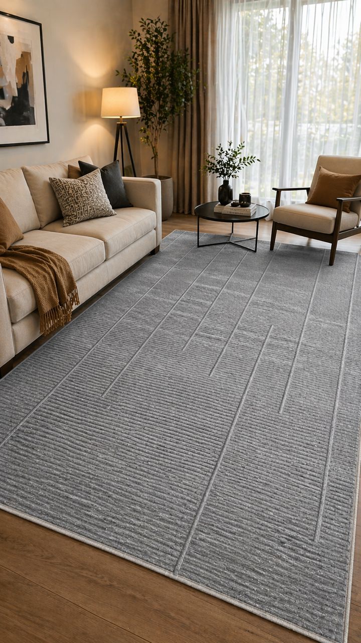 7 by 10ft rug (light grey)