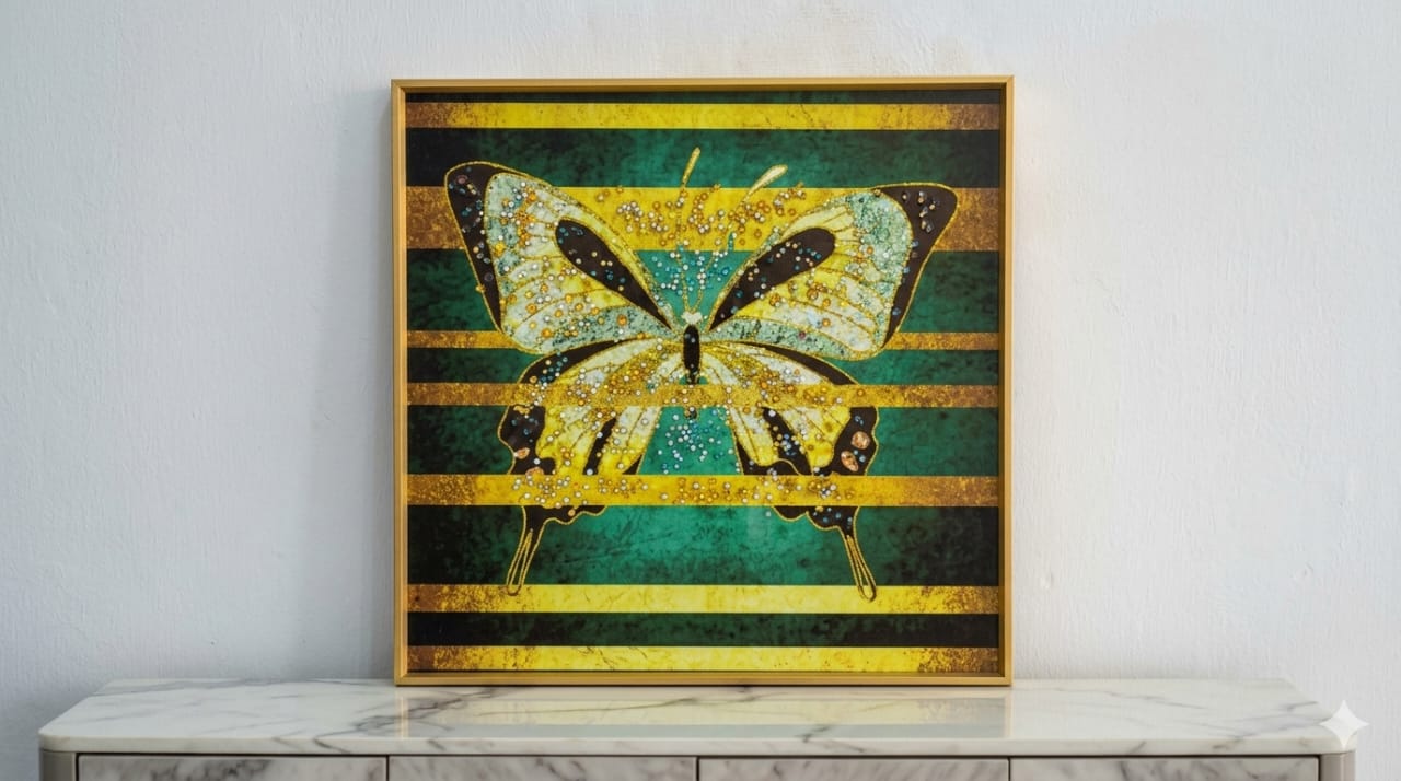 40 by 40cm crystal frame
